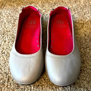 Custom Italian leather ballet flats